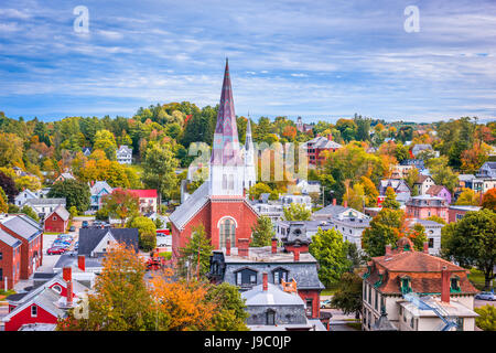 Montpelier, Vermont, USA Stadt Skyline. Stockfoto