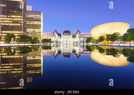 Albany, New York, USA an der New York State Capitol. Stockfoto