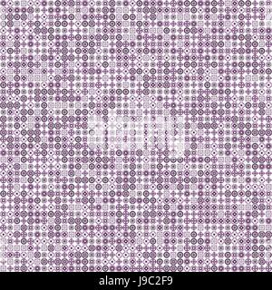 Abstract Grunge lila Textur auf weißem Hintergrund. Grobe Lärm Design. Chaotisch platziert sehr kleine fraktale Muster. Stockfoto