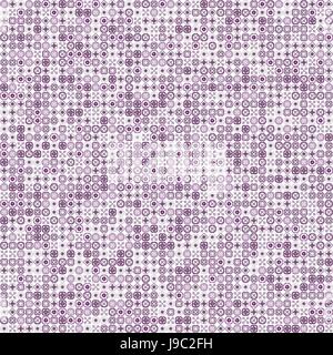 Abstract Grunge lila Textur auf weißem Hintergrund. Grobe Lärm Design. Chaotisch platziert sehr kleine fraktale Muster. Stockfoto