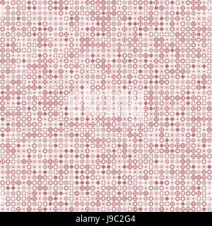 Abstract Grunge rote Textur auf weißem Hintergrund. Grobe Lärm Design. Chaotisch platziert sehr kleine fraktale Muster. Stockfoto