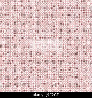 Abstract Grunge rote Textur auf weißem Hintergrund. Grobe Lärm Design. Chaotisch platziert sehr kleine fraktale Muster. Stockfoto