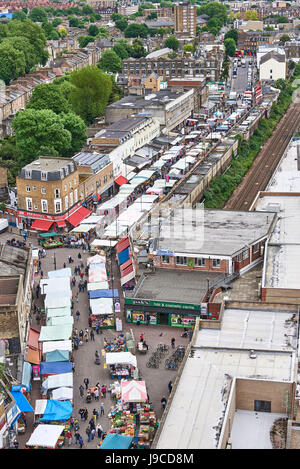 Ridley Straße Markt, Dalston, Nord-London, UK Stockfoto