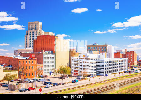 Durham, North Carolina, USA Innenstadt Stadtbild. Stockfoto