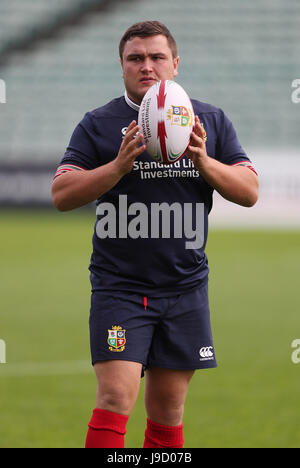 Britische und irische Löwen Jamie George während der Trainingseinheit im QBE Stadium, North Shore City. Stockfoto