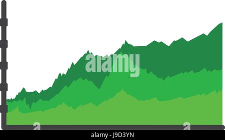 Statistik Trend wächst Stock Vektor