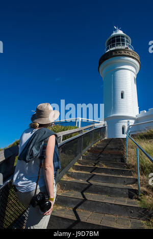 Cape Byron Leuchtturm, Byron Bay, Queensland, Australien, Pazifik Stockfoto