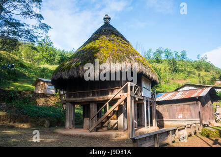 Traditionelles Haus in den Bergen von Aileu, Osttimor, Südostasien, Asien Stockfoto