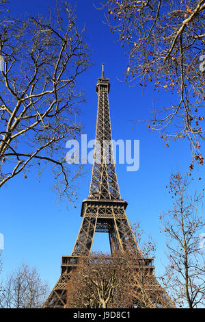 Eiffelturm, Paris, Île-de-France, Frankreich Stockfoto