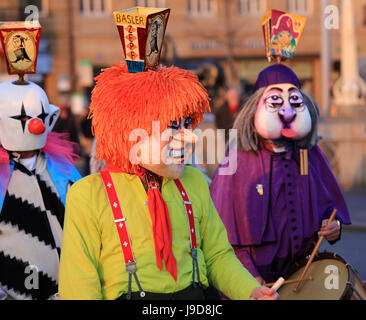 Karneval von Basel (Basler Fasnacht), Basel, Kanton Basel Stadt, Schweiz, Europa Stockfoto