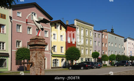 Alte Stadt Tittmoning, Oberbayern, Deutschland, Europa Stockfoto