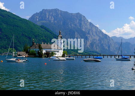 Ort schloss die Stadt Gmunden am See Traunsee, Salzkammergut, Oberösterreich, Österreich Stockfoto