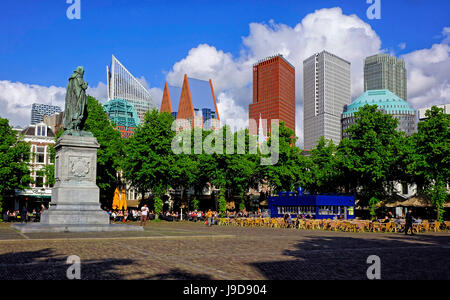 Statue von Wilhelm von Oranien auf Plein Platz in den Haag, Zuid-Holland, Niederlande, Europa Stockfoto