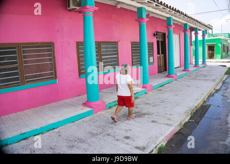 Bunte Straße Szene, bekannt, UNESCO World Heritage Site, Mexiko, Nordamerika Stockfoto