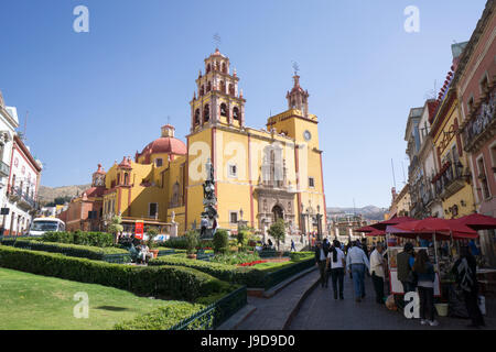 Basilika Colegiata de Nuestra Senora de Guanajuato, Guanajuato, UNESCO World Heritage Site, Mexiko, Nordamerika Stockfoto