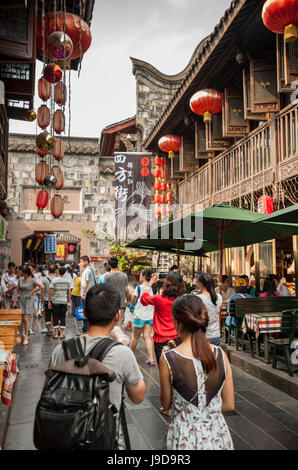 Jinli alte Strasse, Chengdu, Sichuan Provinz, China, Asien Stockfoto