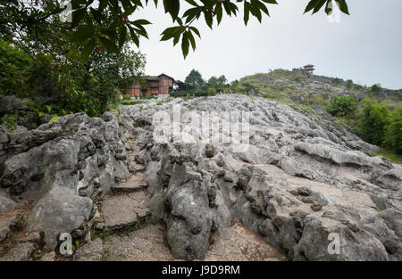 Xinwen Stein Meer globalen Geopark, Sichuan Provinz, China, Asien Stockfoto