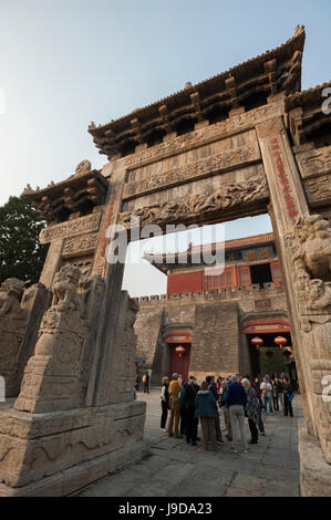 Dai-Tempel, Taian, Shandong Provinz, China, Asien Stockfoto