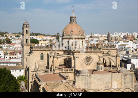 Jerez De La Frontera Kathedrale, Jerez De La Frontera, Cadiz Provinz, Andalusien, Spanien, Europa Stockfoto