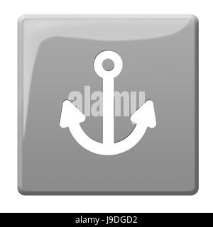 bestimmte, schützen, Schutz, Anker, Safe, Schütz, Stop, Segelboot, Stockfoto