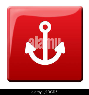 bestimmte, schützen, Schutz, Anker, Safe, Schütz, Stop, Segelboot, Stockfoto