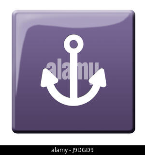 bestimmte, schützen, Schutz, Anker, Safe, Schütz, Stop, Segelboot, Stockfoto