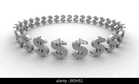 Dollar, Dollar, Ring, Grafiken, Währung, Grafik, Usa, Amerika, Illustration, Stockfoto