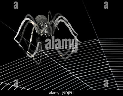 Tier, Spielzeug, Spinne, Halloween, dunkel, Gefahr, Kunst, Kunstwerk, Tier, Silber, Stockfoto