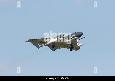 Sea Vixen Düsenjäger bei Duxford können Airshow 2017 Stockfoto