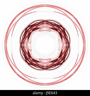 Abstract Grunge rot Blumenmuster isoliert auf weißem Hintergrund. Grobe Lärm Design. Stockfoto