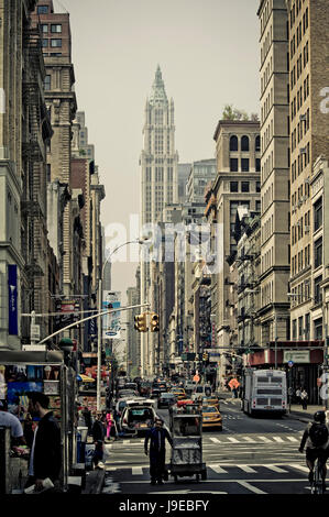 Broadway in Soho Bereich in lower Manhattan Stockfoto