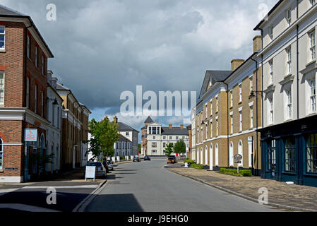 Straße in Verkehrssysteme, in der Nähe von Dorchester, Dorset, England UK Stockfoto