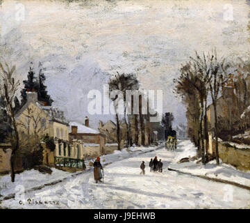 Camille Pissarro - Route nach Versailles, Louveciennes Stockfoto