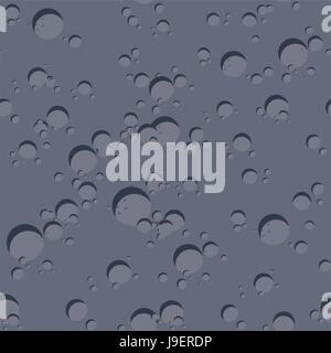 Textur des dunklen Planeten. Nahtlose Muster der Mondoberfläche. Vektor-Hintergrund Stock Vektor