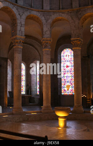 Kirche Notre-Dame in Beaugency (Frankreich). Stockfoto