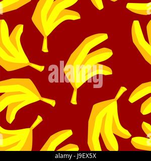 Bananen Musterdesign Hintergrund, Cartoon fröhlich Bananen, süße Kinder Hintergrund Stock Vektor