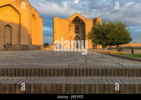Glaubensgemeinschaft Ahmet Yasawi Mausoleum, UNESCO-Weltkulturerbe, Turkestan, Region Süd, Kasachstan Stockfoto