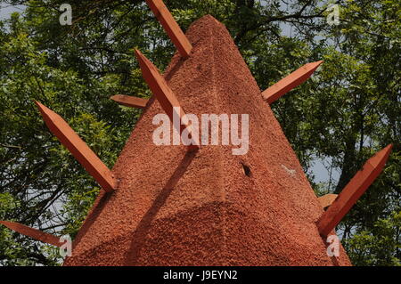 Afrikanische Tata in Chasselay ist eine Hommage an senegalesische Soldaten massakriert Stockfoto