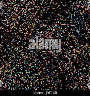 Bunt Lärm abstrakten Hintergrund. Kleines Stück chaotischen Musterdesign. Viele speck ornament Stock Vektor