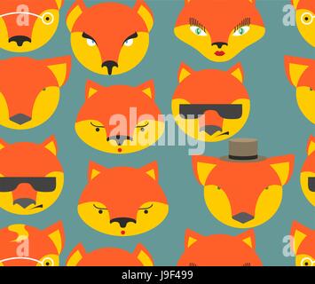 Fox Musterdesign. Füchse Ornament. Textur des Gewebes für baby Stock Vektor