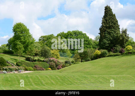 Calverley Gelände - malerische öffentlicher Park in Royal Tunbridge Wells, Kent, UK Stockfoto