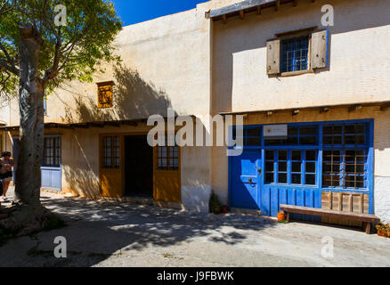 Historische Stätte der Insel Spinalonga an einem sonnigen Frühlingstag, Kreta, Griechenland. Stockfoto