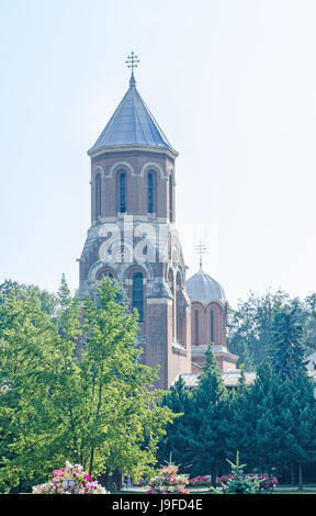 CURTEA DE ARGES, Rumänien - 9. August 2016: Das Kloster "Curtea de Arges" aus Rumänien, orthodoxe Kirche, Detail der Kapelle Stockfoto