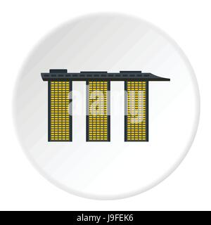 Hotel Marina Bay Sands in Singapur-Symbol Stock Vektor