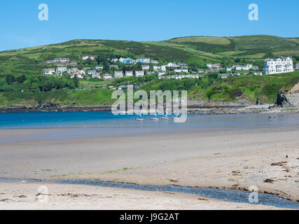 Port Erin Strand an einem sonnigen Tag Stockfoto