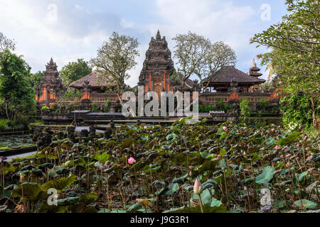 Taman Saraswati Tempel, Ubud, Bali, Indonesien, Asien Stockfoto