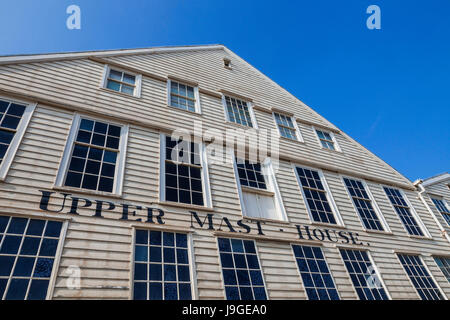 England, Kent, Rochester, Chatham, Chatham Historic Dockyard, Fassade des Hauses Stenge, Stockfoto