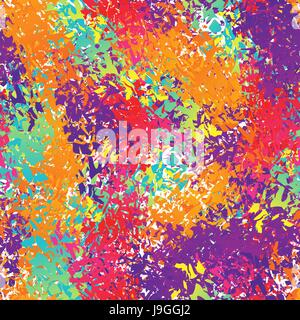 Holi Musterdesign. Ornament der hellen farbigen Flecken. Farbigen Hintergrund. Farbe Flecken. Holi-Fest-Hintergrund. Textur für indische fest Stock Vektor