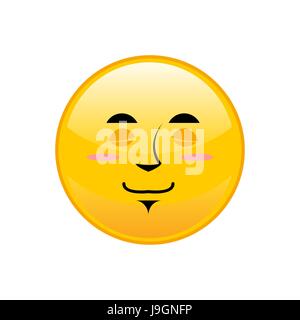 Schlafen Emoji isoliert. ein gelber Kreis Emotion isoliert Stock Vektor