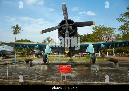 AD-6 American Schlachtflugzeug, Militärmuseum, Hue, Thua Thien Hue Provinz North Central Coast, Vietnam Stockfoto